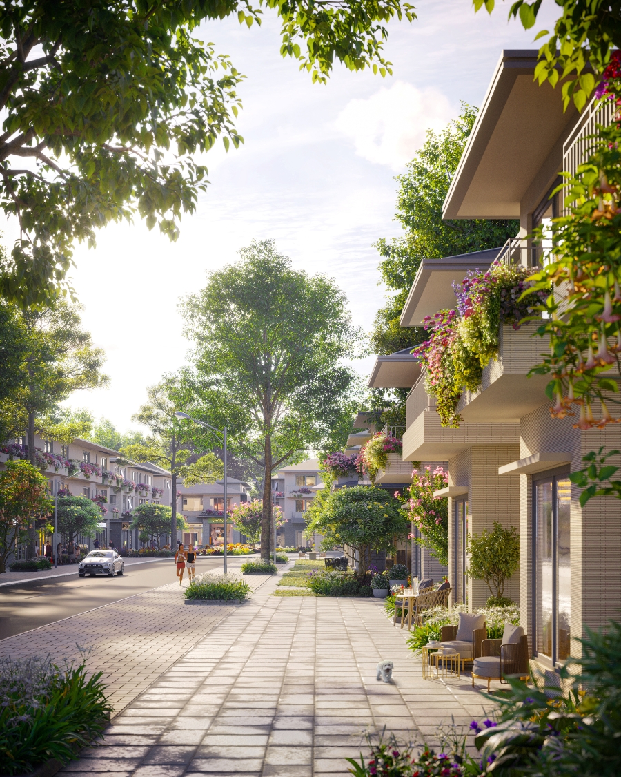 Không khí vui tươi, sôi động trên mỗi bước chân cư dân phân khu Mùa Lễ Hội Eco Retreat.